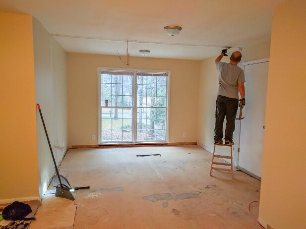 House 2017 Master bedroom closet demo complete!